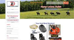 Desktop Screenshot of horseloversoutlet.com