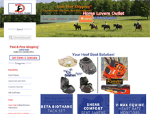 Tablet Screenshot of horseloversoutlet.com